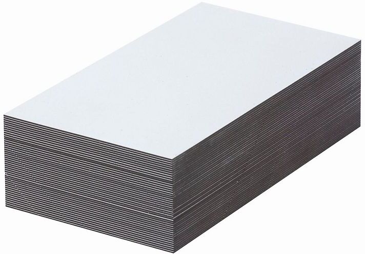 CERTEO Etiquettes magnétiques - blanches - h x l 80 x 200 mm, lot de 100 - Coloris: CERTEO Etiquettes magnétiques - blanches - h x l 80 x 200 mm, lot de 100 - Coloris: