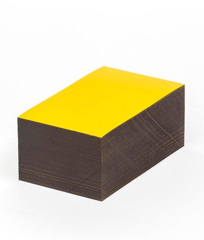 CERTEO Etiquettes magnétiques - coloris jaune - h x l 50 x 100 mm, lot de 100 CERTEO Etiquettes magnétiques - coloris jaune - h x l 50 x 100 mm, lot de 100