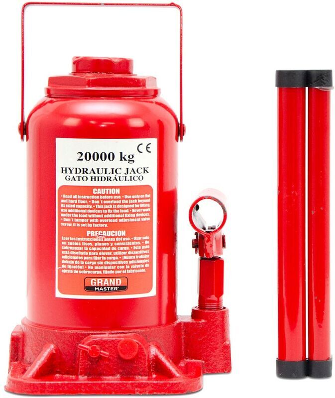 GRANDMASTER Cric Hydraulique Bouteille 20t (20000kg), Hauteur De Levage Min/Max 235-405mm, GRANDMASTER Cric Hydraulique Bouteille 20t (20000kg), Hauteur De Levage Min/Max 235-405mm,