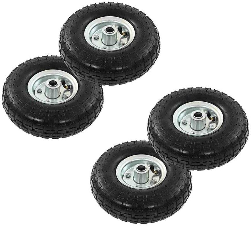 Hommoo Roue de diable 4 pcs Caoutchouc 4.10/3.50-4 (260 x 83 mm) HDV04989 Hommoo Roue de diable 4 pcs Caoutchouc 4.10/3.50-4 (260 x 83 mm) HDV04989