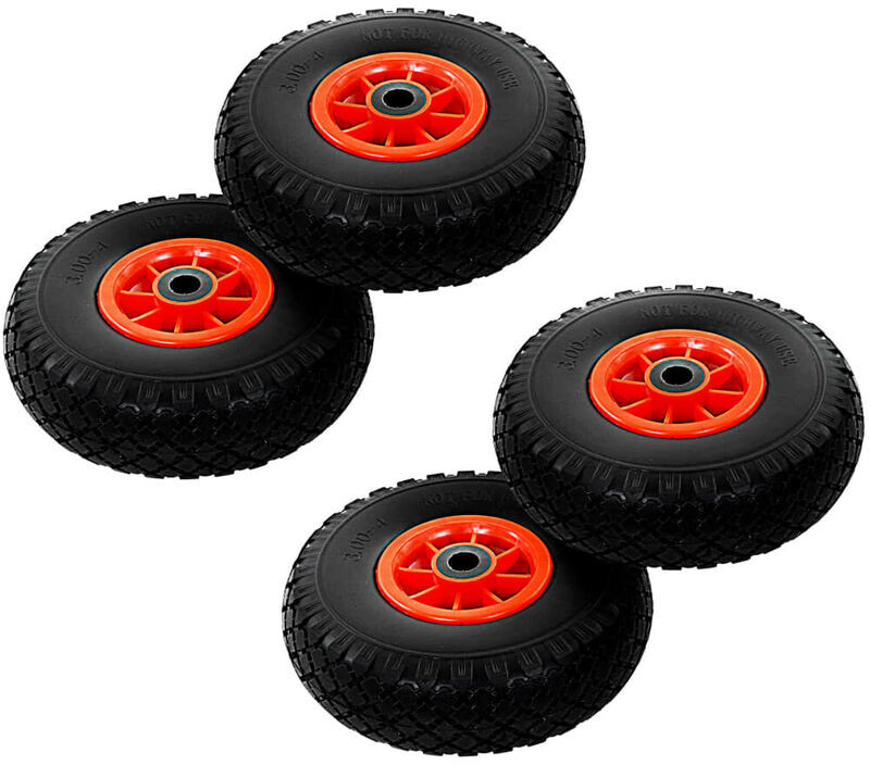 Hommoo Roue de diable 4 pcs PU solide 3.00-4 (260 x 85 mm) HDV04985 Hommoo Roue de diable 4 pcs PU solide 3.00-4 (260 x 85 mm) HDV04985
