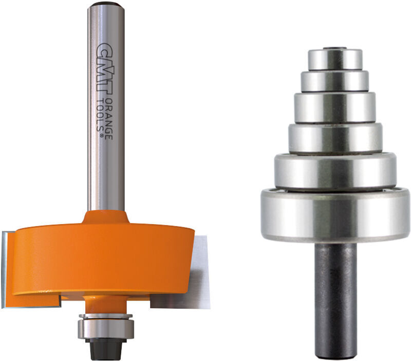 Cmt Orange Tools - 735.001.11 JEU AVEC UNE FRAISE À FEUILLURE ET 7 ROULEMENTS Cmt Orange Tools - 735.001.11 JEU AVEC UNE FRAISE À FEUILLURE ET 7 ROULEMENTS