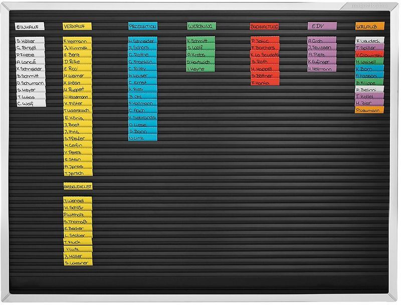 MAGNETOPLAN ® Planning à fiches - 61 rangées - l x h 960 x 774 mm - Coloris du tableau: MAGNETOPLAN ® Planning à fiches - 61 rangées - l x h 960 x 774 mm - Coloris du tableau:
