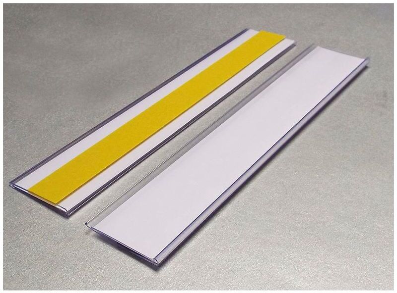 CERTEO Porte-étiquettes - autocollants, lots de 50 - h x l 38 x 200 mm CERTEO Porte-étiquettes - autocollants, lots de 50 - h x l 38 x 200 mm