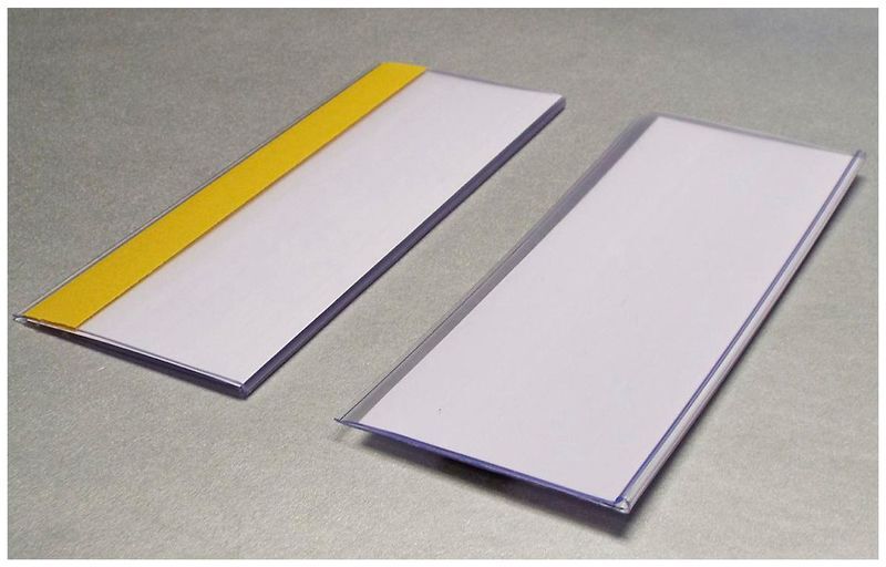 CERTEO Porte-étiquettes - autocollants, lots de 50 - h x l 80 x 200 mm CERTEO Porte-étiquettes - autocollants, lots de 50 - h x l 80 x 200 mm