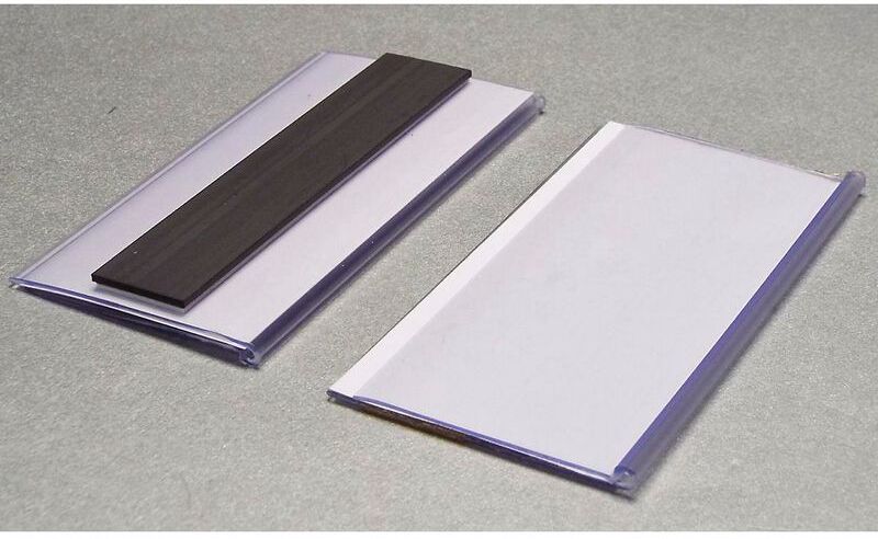 Certeo - Porte-étiquettes - magnétiques, lot de 100 - h x l 54 x 100 mm Certeo - Porte-étiquettes - magnétiques, lot de 100 - h x l 54 x 100 mm