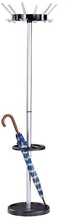 KERKMANN Portemanteau classique - en acier - 6 patères pour chapeaux, 12 pour manteaux KERKMANN Portemanteau classique - en acier - 6 patères pour chapeaux, 12 pour manteaux