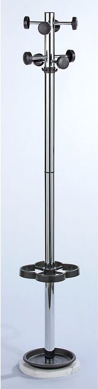 CERTEO Portemanteau sur pied avec patères en bouton noires - hauteur 1700 mm, Ø 300 mm CERTEO Portemanteau sur pied avec patères en bouton noires - hauteur 1700 mm, Ø 300 mm