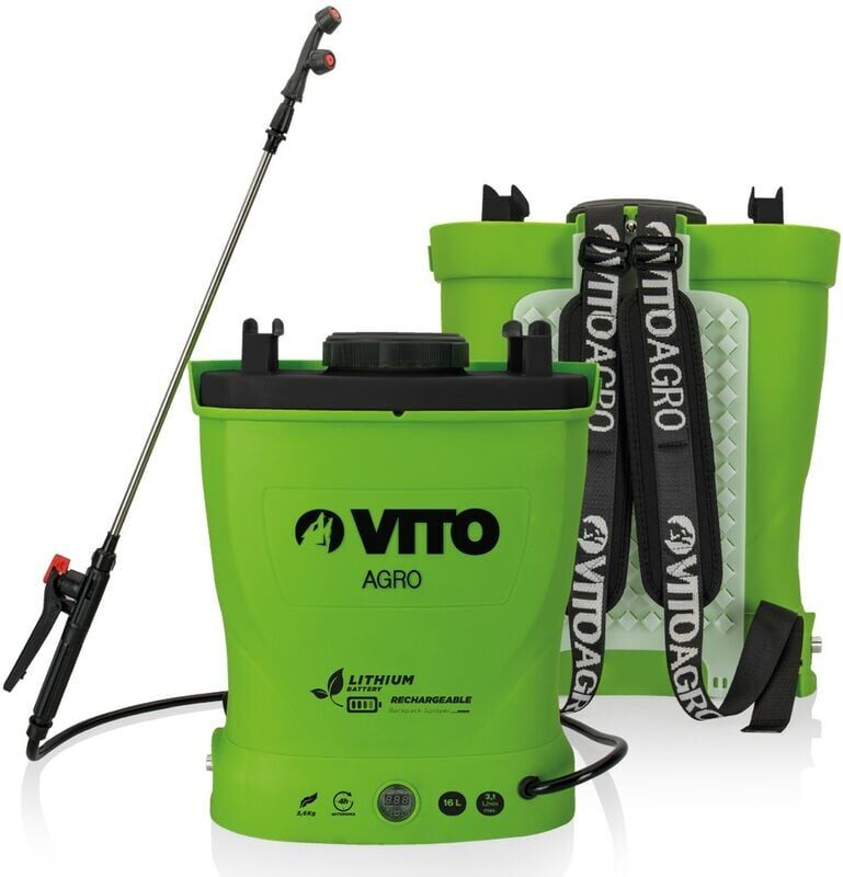 VITO GARDEN Pulvérisateur à batterie Lithium VITO 12V/6AH 16L 6 bars Autonomie 4h Poids VITO GARDEN Pulvérisateur à batterie Lithium VITO 12V/6AH 16L 6 bars Autonomie 4h Poids