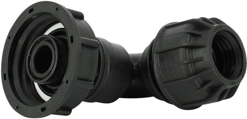 Multicuves - Raccord S60X6 cuve eau - Coudé pression Diamètre 32 mm Multicuves - Raccord S60X6 cuve eau - Coudé pression Diamètre 32 mm