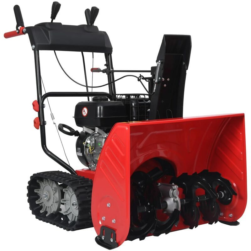 VIDAXL Souffleuse à neige deux étages Rouge/noir Plastique 196cc 6,5ch - Vidaxl VIDAXL Souffleuse à neige deux étages Rouge/noir Plastique 196cc 6,5ch - Vidaxl