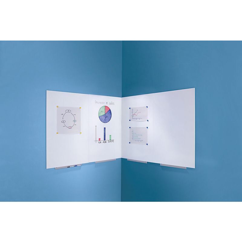 CERTEO Tableau blanc modulaire - 1000 x 1500 mm - extension à volonté - Coloris du