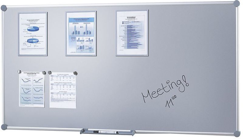 CERTEO Tableau d'affichage - surface en tôle d'acier - l x h 1800 x 900 mm - Coloris CERTEO Tableau d'affichage - surface en tôle d'acier - l x h 1800 x 900 mm - Coloris