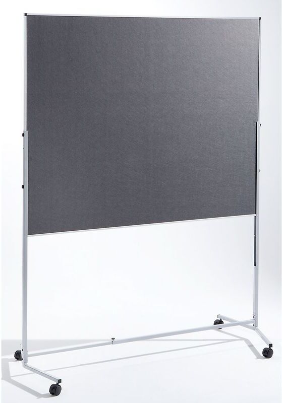 CERTEO Tableau de conférence variable - revêtement en feutre des deux côtés - gris CERTEO Tableau de conférence variable - revêtement en feutre des deux côtés - gris