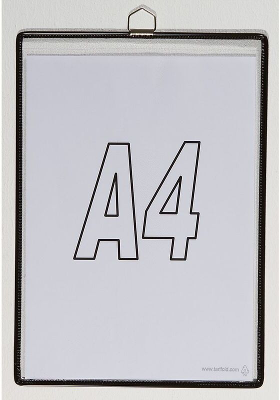 Certeo - Tarifold Pochette transparente à accrocher - pour format A4 - coloris Certeo - Tarifold Pochette transparente à accrocher - pour format A4 - coloris