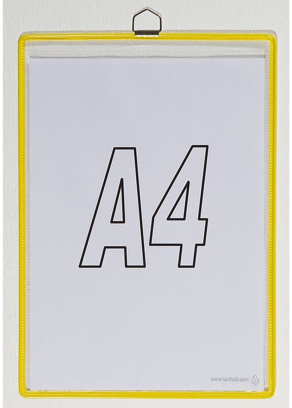 Certeo - Tarifold Pochette transparente à accrocher - pour format A4 - coloris Certeo - Tarifold Pochette transparente à accrocher - pour format A4 - coloris