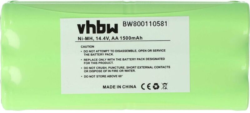 vhbw NiMH Batterie 1500mAh (14.4V) pour appareil électroménager aspirateur Dirt vhbw NiMH Batterie 1500mAh (14.4V) pour appareil électroménager aspirateur Dirt