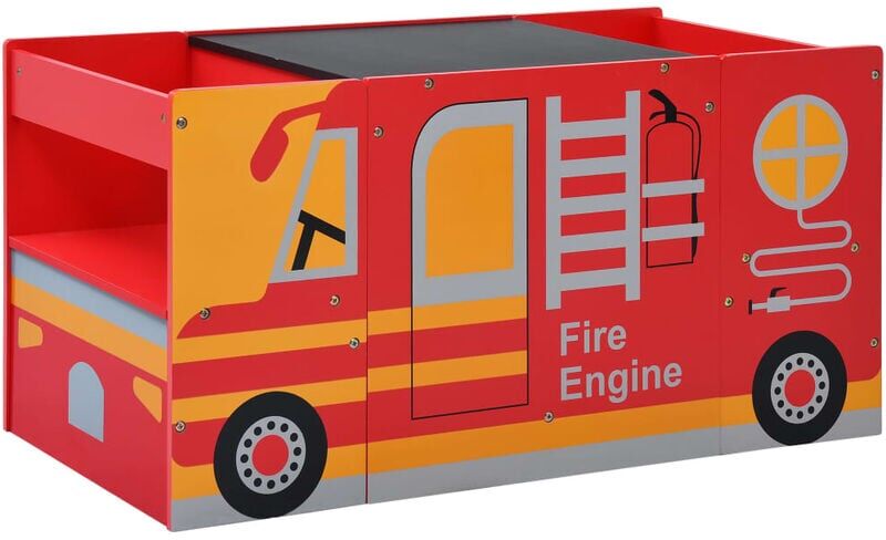VIDAXL Jeu de table et chaises d'enfants 3 pcs Camion de pompiers Bois - Vidaxl VIDAXL Jeu de table et chaises d'enfants 3 pcs Camion de pompiers Bois - Vidaxl