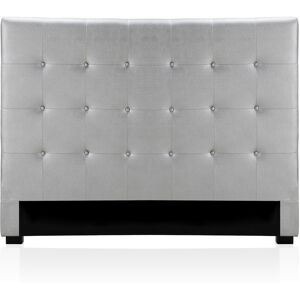 Tête de lit capitonnée Premium 160cm Argent