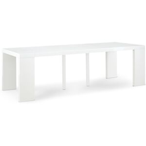 Table Console Extensible Oxalys XL Blanc Laquée