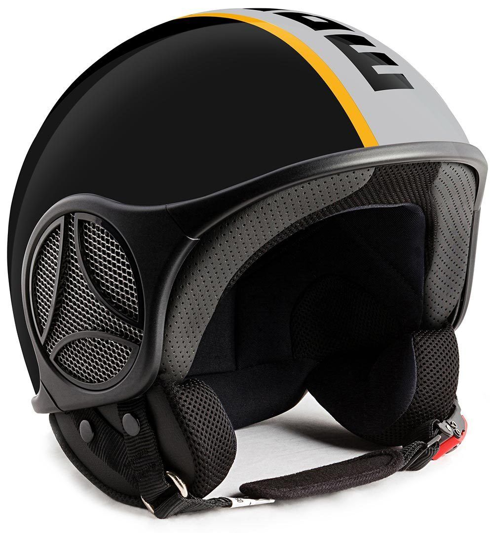 MOMO Minimomo Casque noir / jaune Noir Jaune taille : 2XS