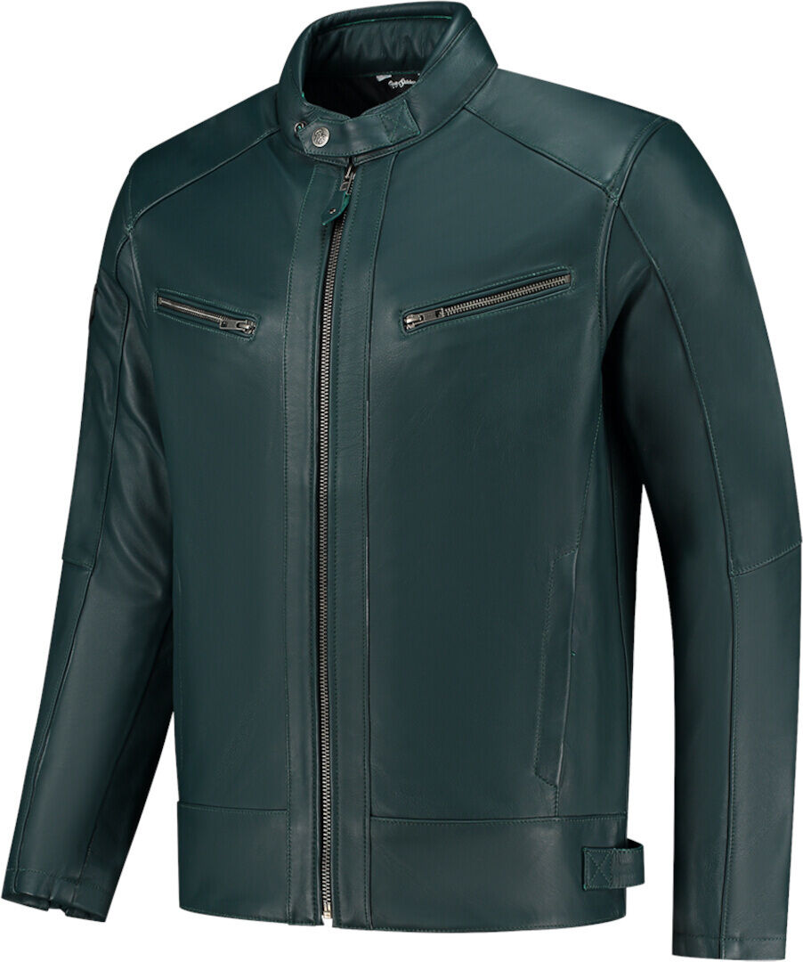 Rusty Stitches Dorian Blouson en cuir de moto taille : M