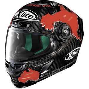 X-Lite X-803 Ultra Carbon Checa Casque Noir Rouge taille : XL