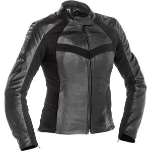 Richa Catwalk Veste en cuir de moto pour dames Noir taille : 40