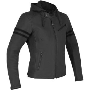 Richa Toulon Black Edition Veste en cuir de moto pour dames Noir taille : 46