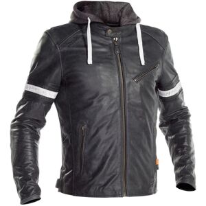 Richa Toulon 2 Blouson en cuir de moto Noir Gris taille : 62