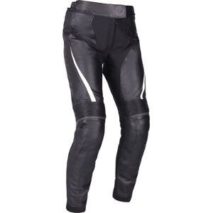 Richa Laura perfore Dames Moto Pantalon En Cuir Noir Blanc taille : 34