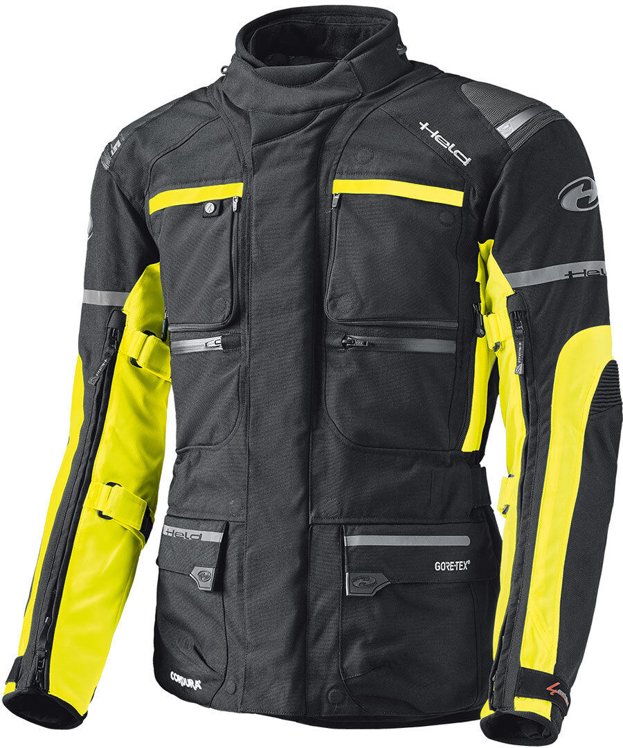 Held Carese II veste textile moto femme et homme Noir Jaune taille : S