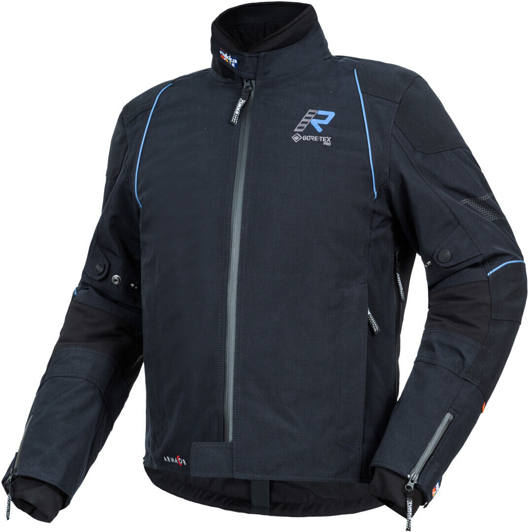 Rukka Armarone Gore-Tex Veste textile de moto Noir Bleu taille : 48