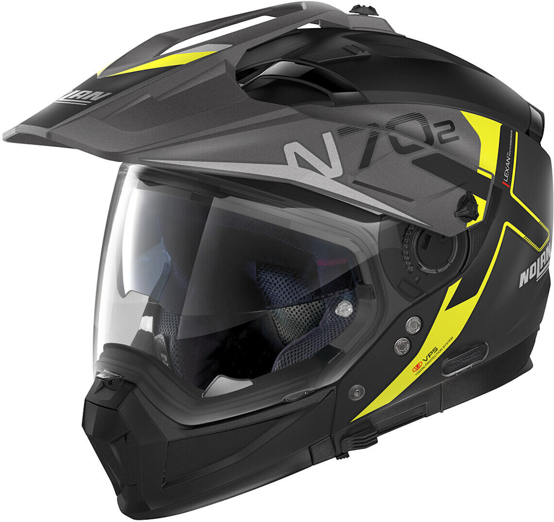 Nolan N70-2 X Bungee N-Com Casque Noir Jaune taille : XL