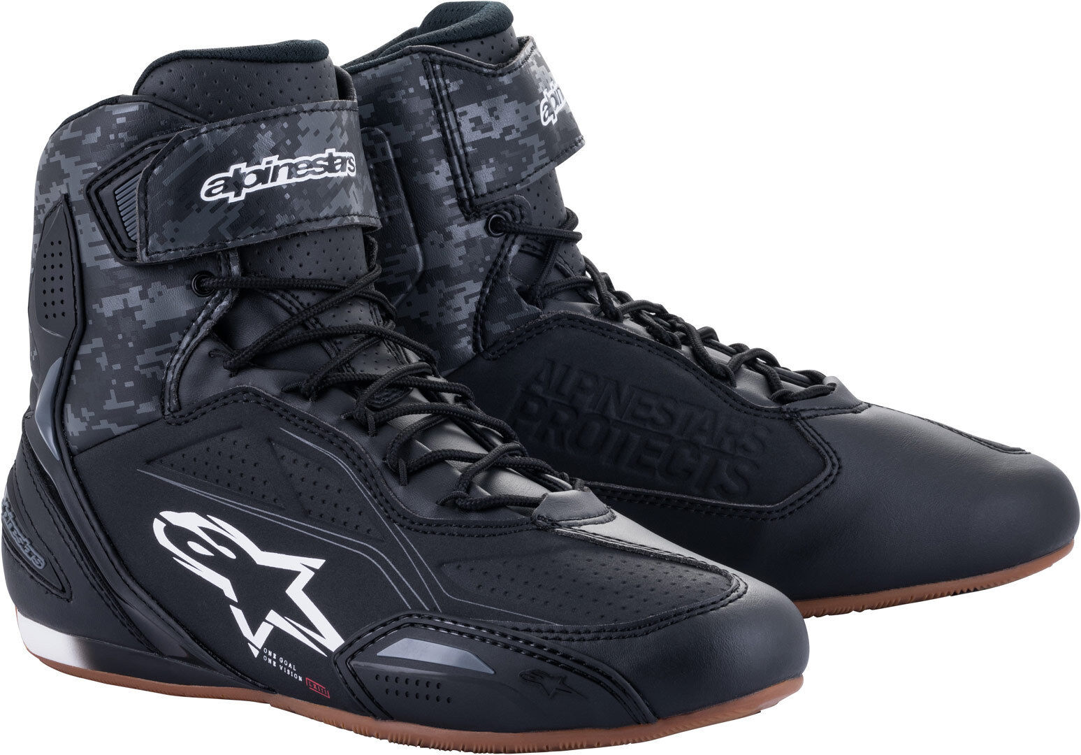 Alpinestars Faster 3 Chaussures de moto Noir Gris taille : 38 39