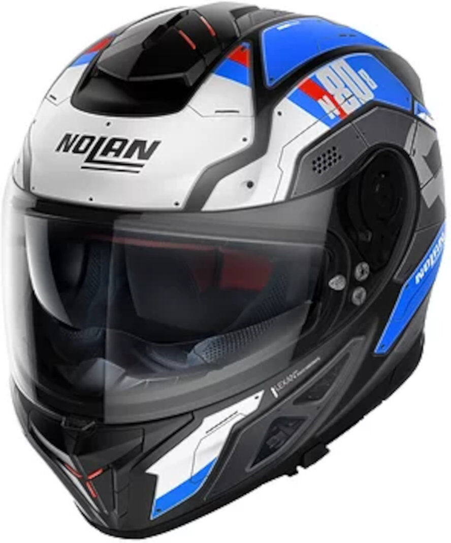 Nolan N80-8 Starscream N-Com Casque Noir Blanc Bleu taille : 2XS 53 54