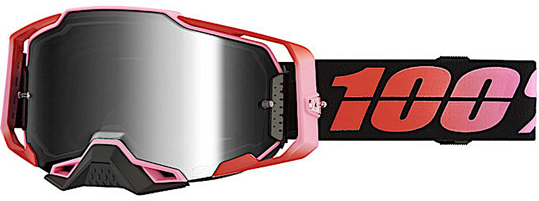 100% Armega Guerlin Lunettes de motocross Noir Rouge taille :