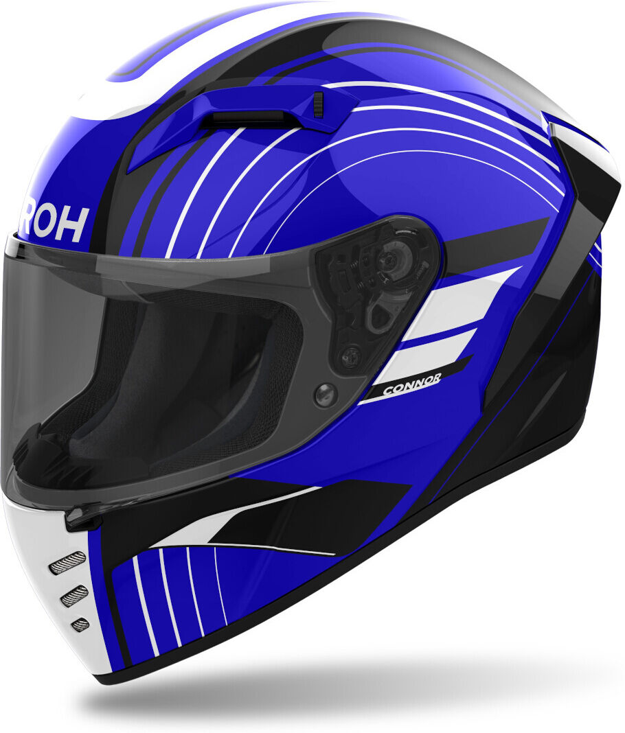 Airoh Connor Achieve Casque Noir Blanc Bleu taille : M