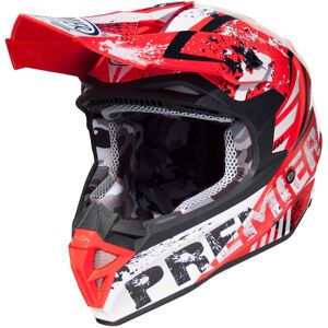 Premier Exige ZX2 Casque Motocross Blanc Rouge taille : S