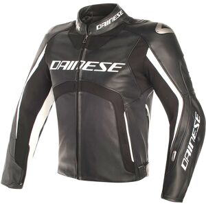 Dainese Misano D-Air Airbag Veste en cuir de moto Noir Blanc taille : 50