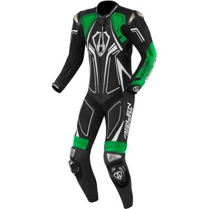 Arlen Ness Conquest Combinaison cuir de moto une piece Noir Vert taille 48