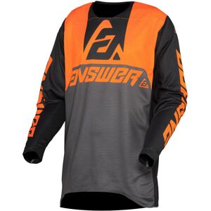 Answer Racing Answer Trinity Voyd Maillot motocross Noir Gris Orange taille : L