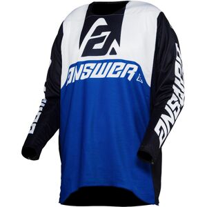 Answer Racing Answer Trinity Voyd Maillot motocross Noir Blanc Bleu taille : 2XL