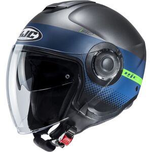 HJC i40 Unova Casque jet Gris Bleu taille : S