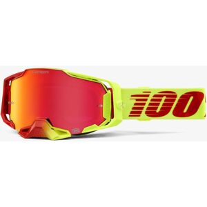 100% Armega HiPER Solaris Lunettes de motocross Rouge Jaune taille : unique taille