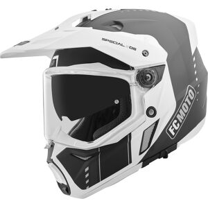 FC-Moto Merkur Pro Air Casque daenduro Noir Blanc taille : XS