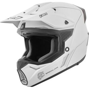 FC-Moto Merkur Straight Casque de motocross Gris Blanc taille : L