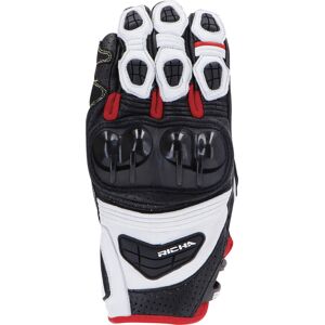 Richa Stealth gants de moto perforÃ©s Noir Blanc Rouge taille : 4XL