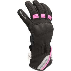 Richa Torch impermeable a l?eau dames gants de moto Noir Rose taille : L