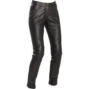 Richa Catwalk Pantalon en cuir de moto pour dames Noir taille 36